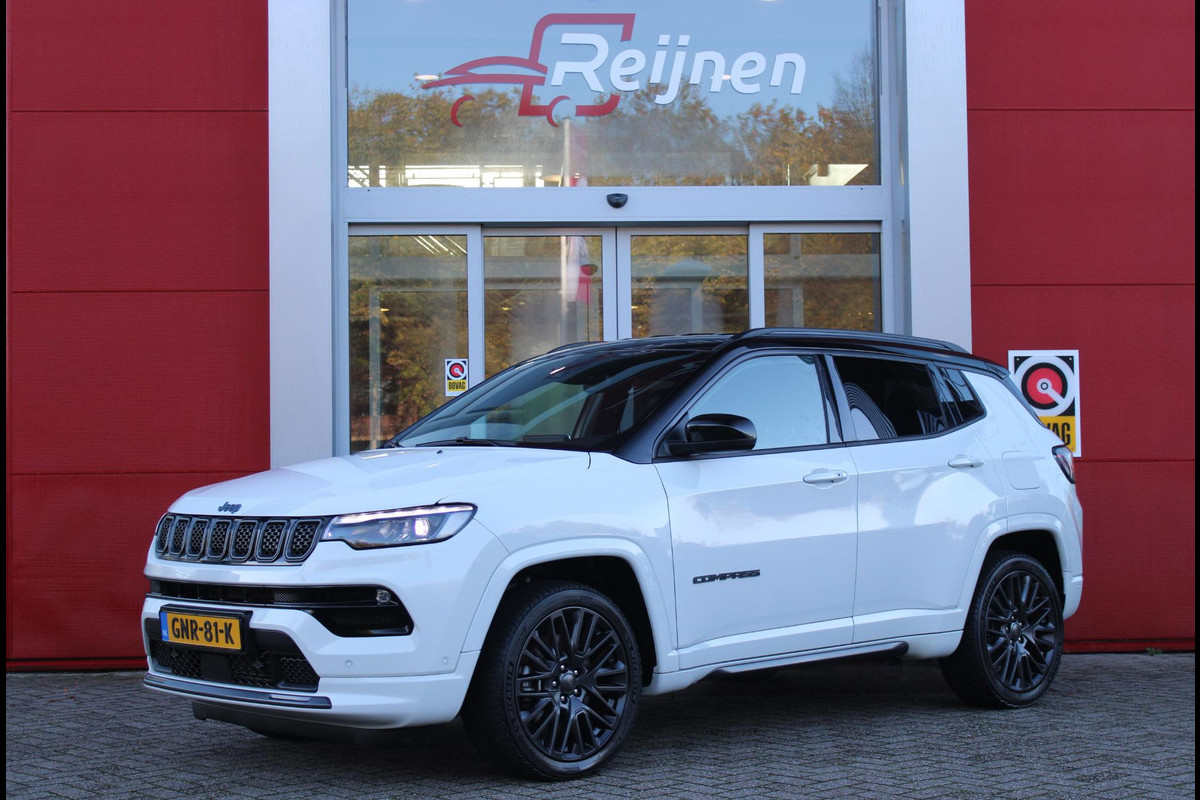 Jeep Compass 4xe SUMMIT 240PK PHEV AUTOMAAT | NAVIGATIE 10,25 "TOUCHSCREEN | DRAADLOOS APPLE CARPLAY/ANDROID AUTO | ACHTERUITRIJ CAMERA | DAB+ RADIO | CLIMATE CONTROL | 19" MAT BLACK LICHTMETALEN VELGEN | ADAPTIVE / CRUISE CONTROL | DIGITAAL INSTRUMENTENPANEEL | LEDEREN BEKLEDING | ELEKTRISCH VERSTELBARE BESTUURDERSSTOEL MET GEHEUGEN | BIJRIJDERSTOEL ELEKTRISCH VERSTELBAAR | FULL LED KOPLAMPEN | LED MISTLAMPEN / BOCHTVERLICHTING | KEYLESS ENTRY & START | DRAADLOOS LADEN |