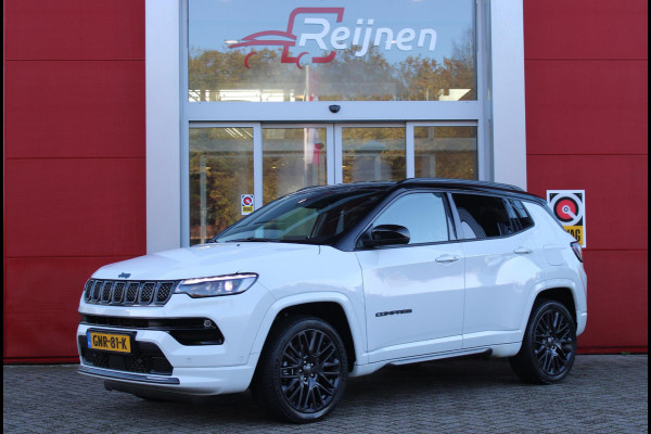 Jeep Compass 4xe SUMMIT 240PK PHEV AUTOMAAT | NAVIGATIE 10,25 "TOUCHSCREEN | DRAADLOOS APPLE CARPLAY/ANDROID AUTO | ACHTERUITRIJ CAMERA | DAB+ RADIO | CLIMATE CONTROL | 19" MAT BLACK LICHTMETALEN VELGEN | ADAPTIVE / CRUISE CONTROL | DIGITAAL INSTRUMENTENPANEEL | LEDEREN BEKLEDING | ELEKTRISCH VERSTELBARE BESTUURDERSSTOEL MET GEHEUGEN | BIJRIJDERSTOEL ELEKTRISCH VERSTELBAAR | FULL LED KOPLAMPEN | LED MISTLAMPEN / BOCHTVERLICHTING | KEYLESS ENTRY & START | DRAADLOOS LADEN |