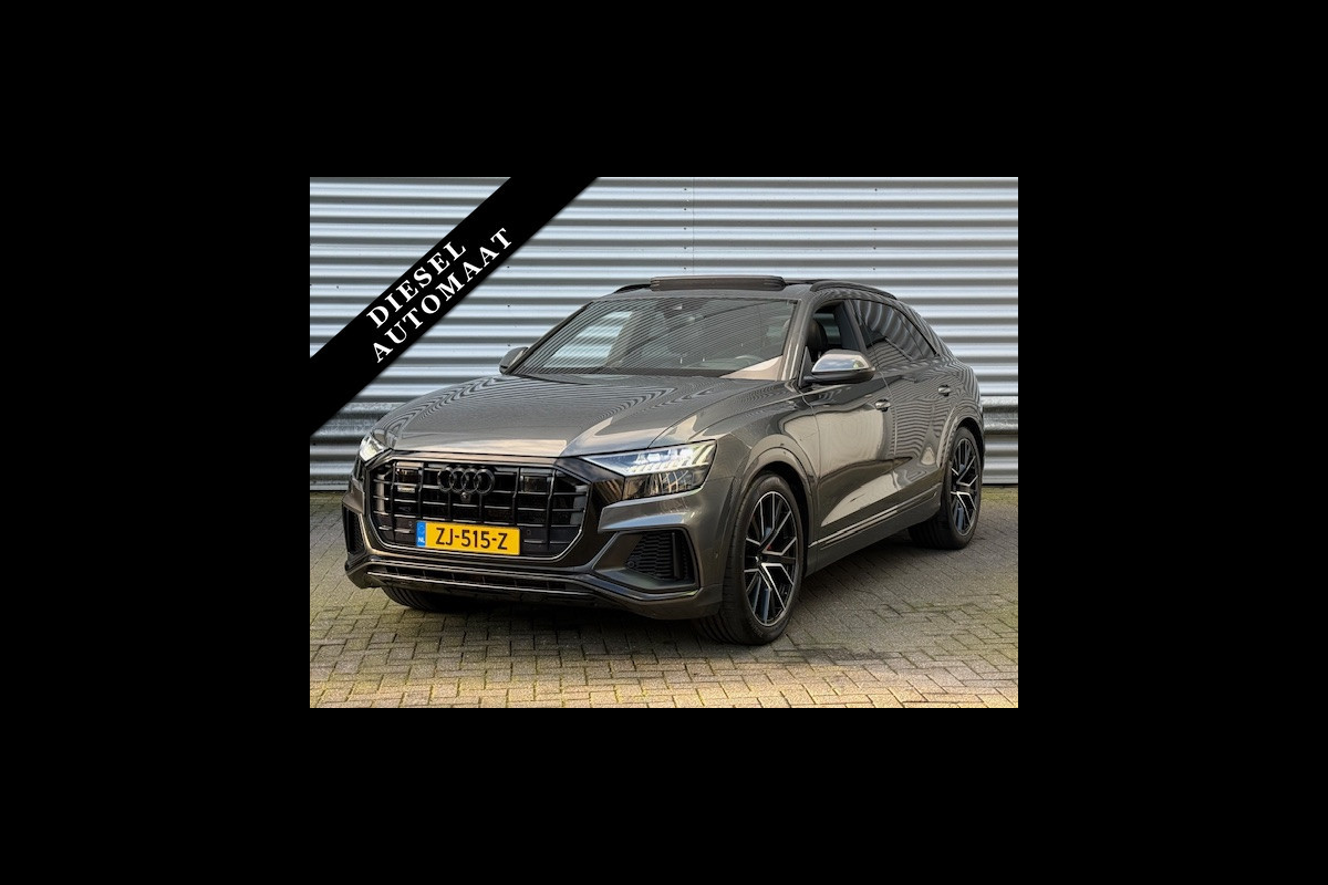 Audi Q8 50 TDI 3.0-V6 286pk quattro Pro Line Plus Automaat BTW Clima Cruise Navi Camera Panoramadak Sfeer Leder 22"LMV