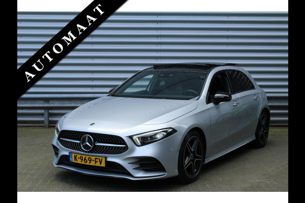 Mercedes-Benz A-Klasse 180 136pk Business Solution AMG Automaat NL-Auto NAP Panoramadak Widescreen Burmester Sfeer Clima Cruise Navi Camera