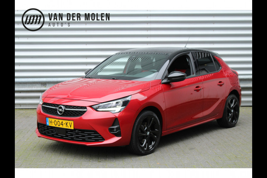 Opel Corsa 1.2 101pk GS Line NL-Auto NAP Clima Cruise Navi LED Two-Tone Zwarte 17"LMV