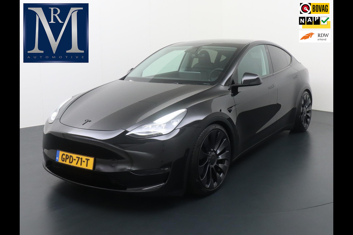 Tesla Model Y Performance AWD 75 kWh VAN 50.900 VOOR 44.877 EINDEJAARSVOORDEEL 6.023 | LEDER | PANO | RESTERENDE FABR. GARANTIE