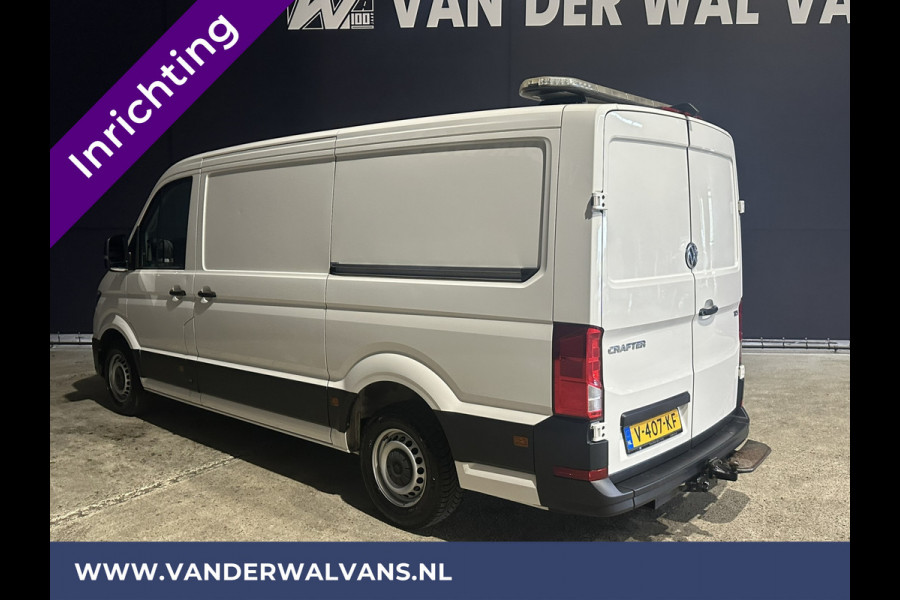 Volkswagen Crafter 2.0 TDI L3H2 L2H1 inrichting Euro6 Airco | 2x Zijdeur | Camera | Trekhaak | Cruisecontrol Apple Carplay, Android Auto, Chauffeursstoel, Bijrijdersbank