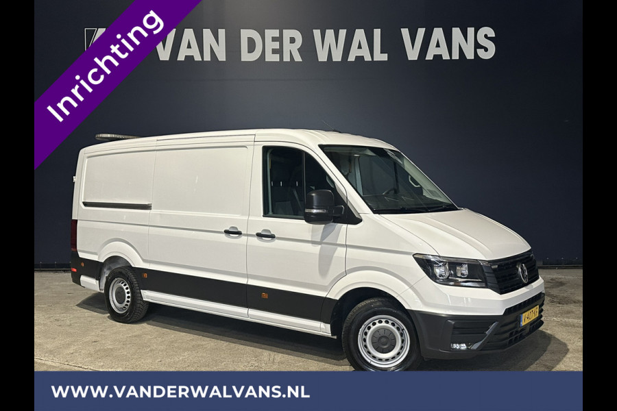 Volkswagen Crafter 2.0 TDI L3H2 L2H1 inrichting Euro6 Airco | 2x Zijdeur | Camera | Trekhaak | Cruisecontrol Apple Carplay, Android Auto, Chauffeursstoel, Bijrijdersbank