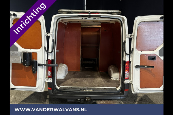 Volkswagen Crafter 2.0 TDI L3H2 L2H1 inrichting Euro6 Airco | 2x Zijdeur | Camera | Trekhaak | Cruisecontrol Apple Carplay, Android Auto, Chauffeursstoel, Bijrijdersbank