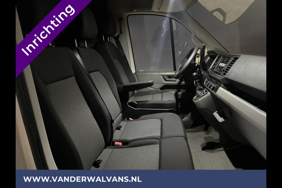 Volkswagen Crafter 2.0 TDI L3H2 L2H1 inrichting Euro6 Airco | 2x Zijdeur | Camera | Trekhaak | Cruisecontrol Apple Carplay, Android Auto, Chauffeursstoel, Bijrijdersbank