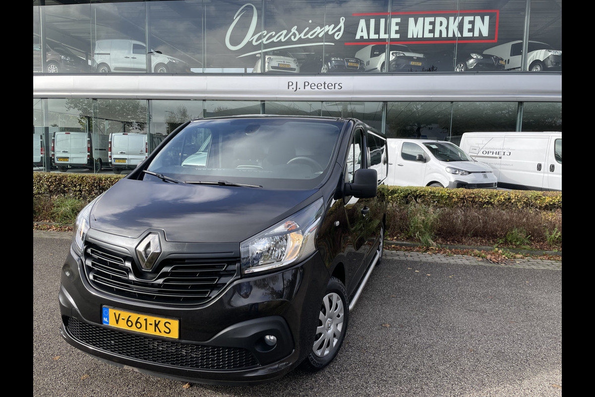 Renault Trafic 1.6 dCi T29 L2H1 Luxe Energy Airco - Cruise control - ParkS-A - Navi - Radio/USB/AUX/TEL/Bluetooth MFL-Stuurwiel - ML - LMV - Trekhaak - CD+AB - Ramen E-VZ - Spiegels E-V+VW - B-Stoel IHV - RS - HSA - B-Assist - 2 zitpl. RV - Zijwand Bet. - Zijschuifd.R - Laadvloer - Tussenschot V - Sidepi