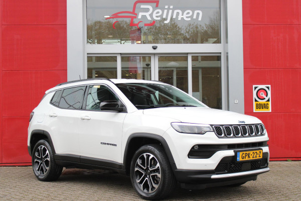 Jeep Compass 4xe 190pk Plug-in Hybrid LIMITED BUSINESS AUTOMAAT | NAVIGATIE 10,25 "TOUCHSCREEN | APPLE CARPLAY/ANDROID AUTO | ACHTERUITRIJ CAMERA | DAB+ RADIO | CLIMATE CONTROL | 18" DIAMAND CUT LICHTMETALEN VELGEN | ADAPTIVE / CRUISE CONTROL | DIGITAAL INSTRUMENTENPANEEL | ELEKTRISCH BEDIENBARE ACHTERKLEP | FULL LED KOPLAMPEN | LED MISTLAMPEN / BOCHTVERLICHTING | KEYLESS ENTRY & START | DRAADLOOS LADEN |