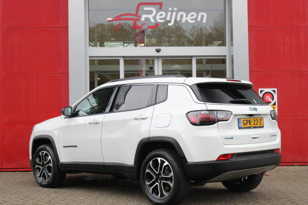 Jeep Compass 4xe 190pk Plug-in Hybrid LIMITED BUSINESS AUTOMAAT | NAVIGATIE 10,25 "TOUCHSCREEN | APPLE CARPLAY/ANDROID AUTO | ACHTERUITRIJ CAMERA | DAB+ RADIO | CLIMATE CONTROL | 18" DIAMAND CUT LICHTMETALEN VELGEN | ADAPTIVE / CRUISE CONTROL | DIGITAAL INSTRUMENTENPANEEL | ELEKTRISCH BEDIENBARE ACHTERKLEP | FULL LED KOPLAMPEN | LED MISTLAMPEN / BOCHTVERLICHTING | KEYLESS ENTRY & START | DRAADLOOS LADEN |