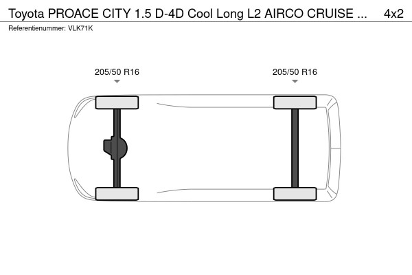 Toyota PROACE CITY 1.5 D-4D Cool Long L2 AIRCO CRUISE NAVIGATIE PDC