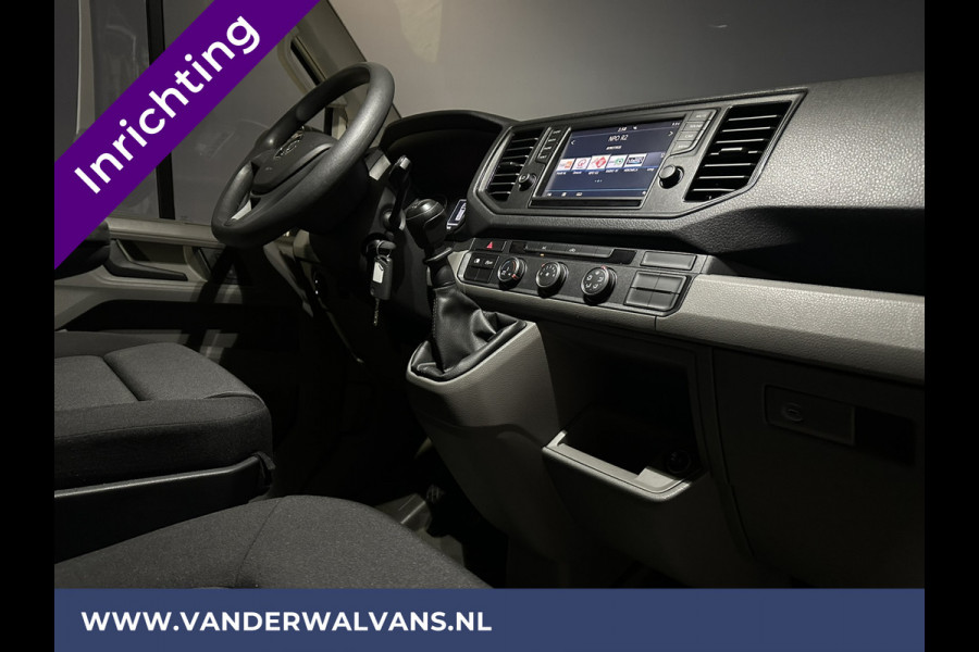 Volkswagen Crafter 2.0 TDI L3H2 L2H1 inrichting Euro6 Airco | 2x Zijdeur | Camera | Trekhaak | Cruisecontrol Apple Carplay, Android Auto, Chauffeursstoel, Bijrijdersbank