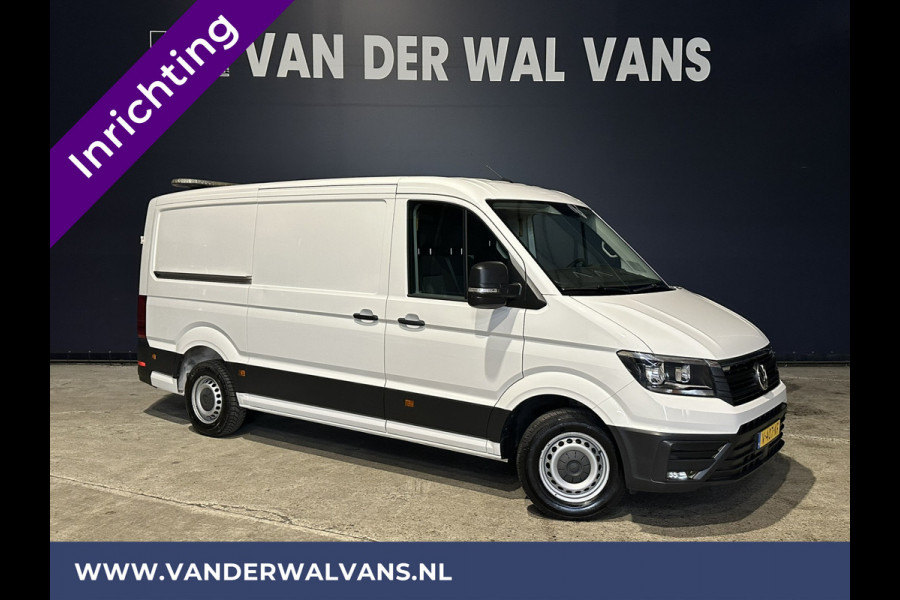 Volkswagen Crafter 2.0 TDI L3H2 L2H1 inrichting Euro6 Airco | 2x Zijdeur | Camera | Trekhaak | Cruisecontrol Apple Carplay, Android Auto, Chauffeursstoel, Bijrijdersbank