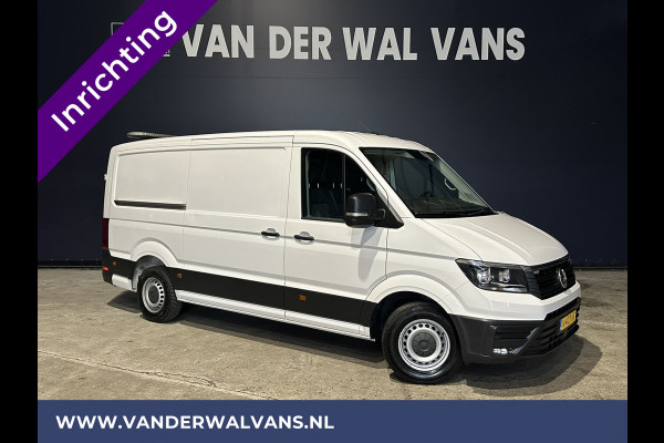 Volkswagen Crafter 2.0 TDI L3H2 L2H1 inrichting Euro6 Airco | 2x Zijdeur | Camera | Trekhaak | Cruisecontrol Apple Carplay, Android Auto, Chauffeursstoel, Bijrijdersbank