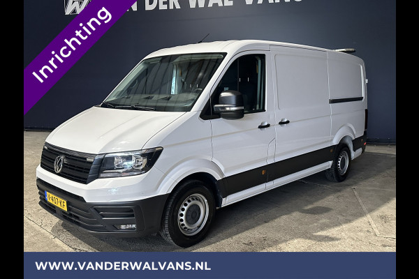 Volkswagen Crafter 2.0 TDI L3H2 L2H1 inrichting Euro6 Airco | 2x Zijdeur | Camera | Trekhaak | Cruisecontrol Apple Carplay, Android Auto, Chauffeursstoel, Bijrijdersbank