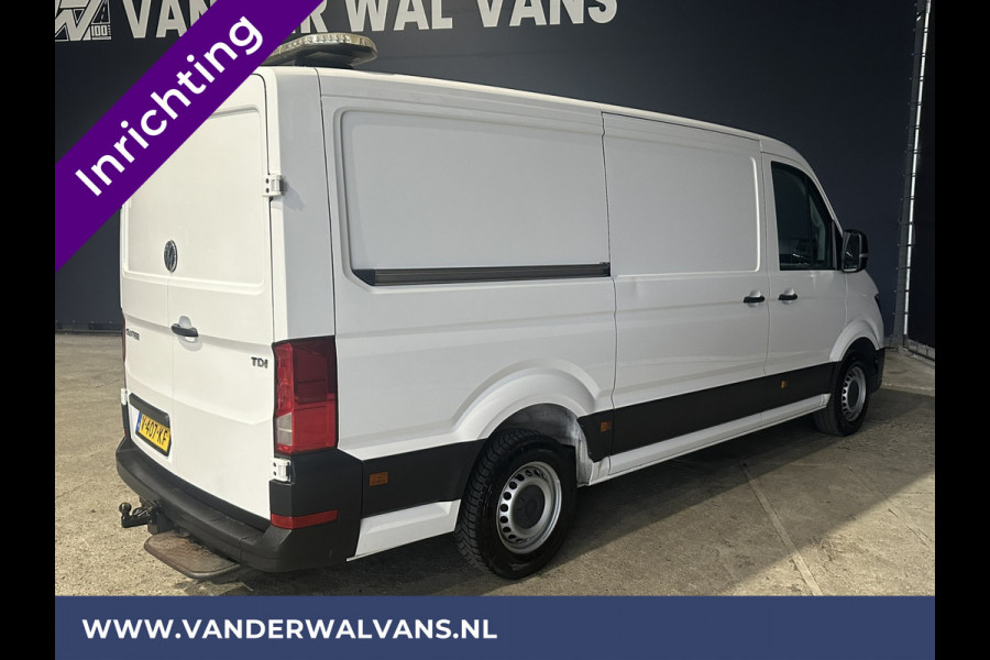 Volkswagen Crafter 2.0 TDI L3H2 L2H1 inrichting Euro6 Airco | 2x Zijdeur | Camera | Trekhaak | Cruisecontrol Apple Carplay, Android Auto, Chauffeursstoel, Bijrijdersbank