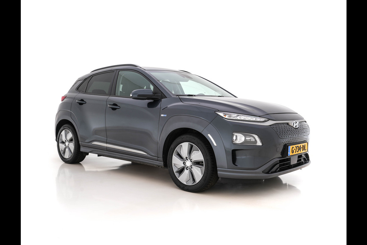 Hyundai Kona EV Premium 64 kWh (INCL-BTW) *VOLLEDER | HEAD-UP | FULL-LED | NAVI-FULLMAP | DAB | ADAPTIVE-CRUISE | KRELL-AUDIO | KEYLESS | CAMERA | BLIND-SPOT | LANE-ASSIST | VIRTUAL-COCKPIT | COMFORT-SEATS | 17''ALU*