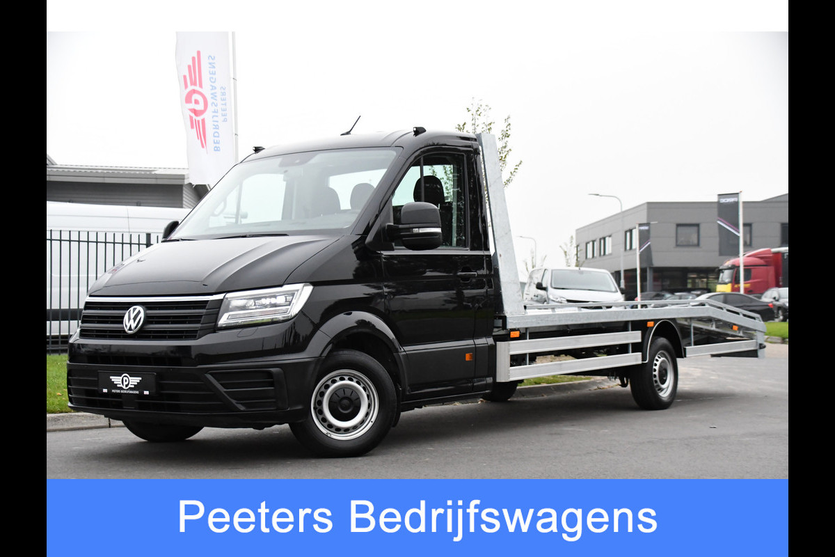 Volkswagen Crafter Oprijwagen 35 2.0 TDI L4 Highline Cruise, Carplay, 177PK, Automaat,  1200KG Laadvermogen, Stoelverwarming, LED,  Luchtvering, UNIEK! Autotransport, Trailer, Combinatie, Transport