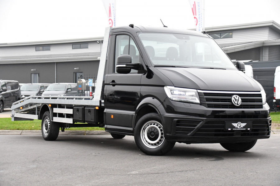 Volkswagen Crafter Oprijwagen 35 2.0 TDI L4 Highline Cruise, Carplay, 177PK, Automaat,  1200KG Laadvermogen, Stoelverwarming, LED,  Luchtvering, UNIEK! Autotransport, Trailer, Combinatie, Transport