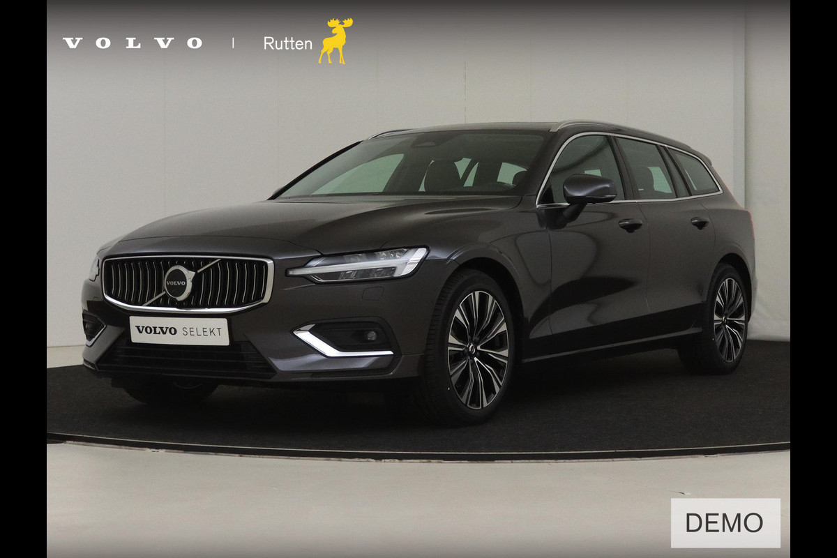 Volvo V60 B4 211PK Automaat Plus Bright / Adaptieve cruise control/ Apple CarPlay/ Parkeersensoren met camera/ Elektrische stoelen/ DAB/ Stoel en stuurwielverwarming/ Harman Kardon Audio/ Elektrische achterklep/ Draadloos oplader/ Trekhaak