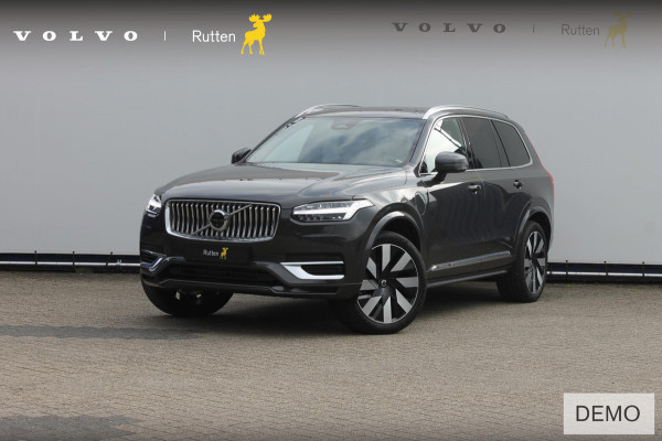 Volvo XC90 T8 455PK Automaat Recharge AWD Ultimate Bright Long Range / Panoramisch schuif-kanteldak / Luchtvering / Semi elektrisch wegklapbare trekhaak / 21" lichtmetalen velgen