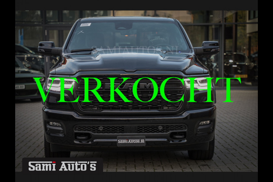 Dodge Ram 1500 LIMITED NIGHT H.O 540PK 706 Nm 2025 | XB9 | MASSAGE | BOM VOL | CREW CAB | DUBBELE CABINE | GRIJSKENTEKEN | €99950,- EXCL BTW | VOORRAAD 2259 - 9038