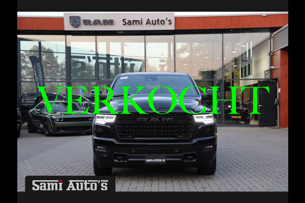 Dodge Ram 1500 LIMITED NIGHT H.O 540PK 706 Nm 2025 | XB9 | MASSAGE | BOM VOL | CREW CAB | DUBBELE CABINE | GRIJSKENTEKEN | €99950,- EXCL BTW | VOORRAAD 2259 - 9038