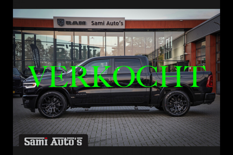 Dodge Ram 1500 LIMITED NIGHT H.O 540PK 706 Nm 2025 | XB9 | MASSAGE | BOM VOL | CREW CAB | DUBBELE CABINE | GRIJSKENTEKEN | €99950,- EXCL BTW | VOORRAAD 2259 - 9038