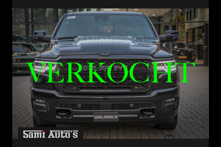 Dodge Ram 1500 LIMITED NIGHT H.O 540PK 706 Nm 2025 | XB9 | MASSAGE | BOM VOL | CREW CAB | DUBBELE CABINE | GRIJSKENTEKEN | €99950,- EXCL BTW | VOORRAAD 2259 - 9038