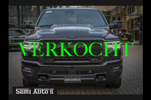 Dodge Ram 1500 LIMITED NIGHT H.O 540PK 706 Nm 2025 | XB9 | MASSAGE | BOM VOL | CREW CAB | DUBBELE CABINE | GRIJSKENTEKEN | €99950,- EXCL BTW | VOORRAAD 2259 - 9038