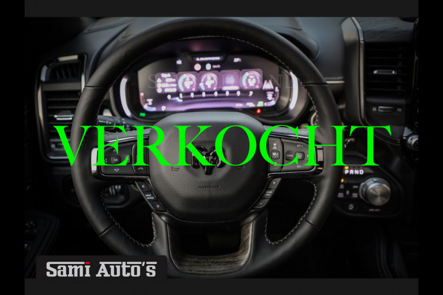 Dodge Ram 1500 LIMITED NIGHT H.O 540PK 706 Nm 2025 | XB9 | MASSAGE | BOM VOL | CREW CAB | DUBBELE CABINE | GRIJSKENTEKEN | €99950,- EXCL BTW | VOORRAAD 2259 - 9038