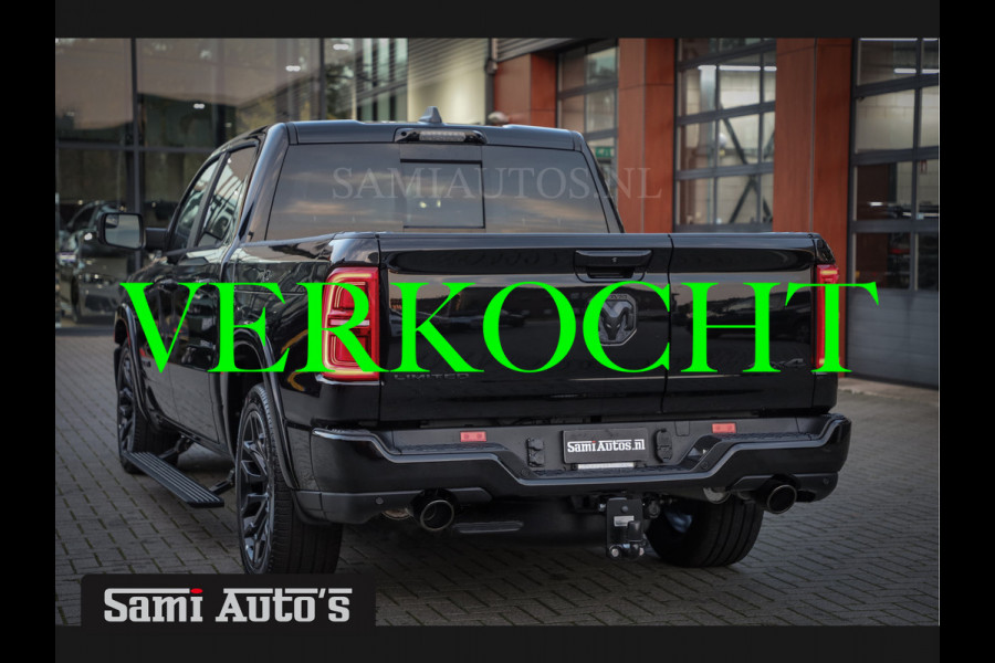 Dodge Ram 1500 LIMITED NIGHT H.O 540PK 706 Nm 2025 | XB9 | MASSAGE | BOM VOL | CREW CAB | DUBBELE CABINE | GRIJSKENTEKEN | €99950,- EXCL BTW | VOORRAAD 2259 - 9038