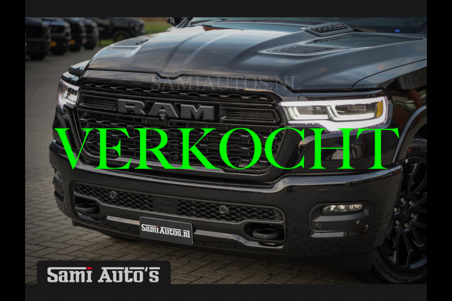 Dodge Ram 1500 LIMITED NIGHT H.O 540PK 706 Nm 2025 | XB9 | MASSAGE | BOM VOL | CREW CAB | DUBBELE CABINE | GRIJSKENTEKEN | €99950,- EXCL BTW | VOORRAAD 2259 - 9038