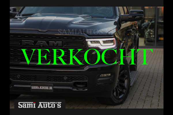 Dodge Ram 1500 LIMITED NIGHT H.O 540PK 706 Nm 2025 | XB9 | MASSAGE | BOM VOL | CREW CAB | DUBBELE CABINE | GRIJSKENTEKEN | €99950,- EXCL BTW | VOORRAAD 2259 - 9038