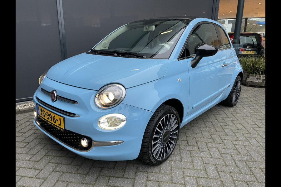 Fiat 500C 1.2 Lounge Cabrio - Airco - elektrisch bedienbare kap - navigatie - parkeersensoren achter - Lederen stuurwiel/bekleding lederen stoelen