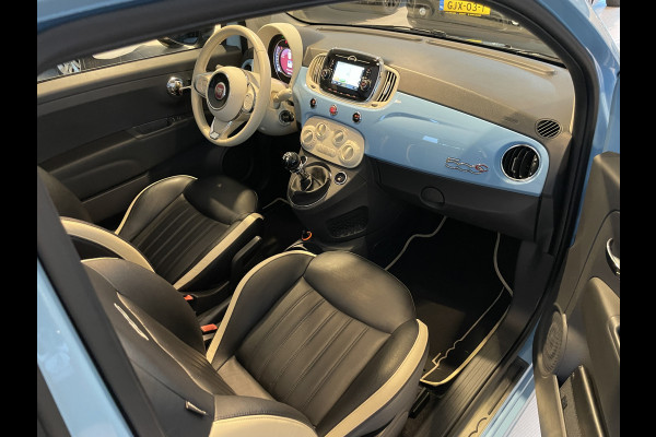 Fiat 500C 1.2 Lounge Cabrio - Airco - elektrisch bedienbare kap - navigatie - parkeersensoren achter - Lederen stuurwiel/bekleding lederen stoelen