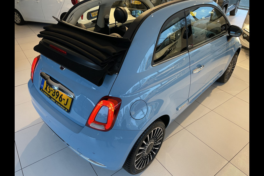 Fiat 500C 1.2 Lounge Cabrio - Airco - elektrisch bedienbare kap - navigatie - parkeersensoren achter - Lederen stuurwiel/bekleding lederen stoelen