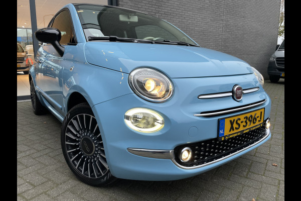 Fiat 500C 1.2 Lounge Cabrio - Airco - elektrisch bedienbare kap - navigatie - parkeersensoren achter - Lederen stuurwiel/bekleding lederen stoelen