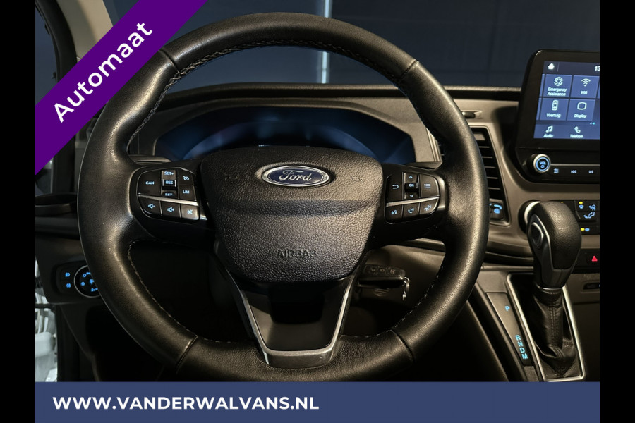 Ford Transit Custom 2.0 TDCI 131pk Automaat L2H1 Euro6 Airco | 2x zijdeur | LED | Camera | Apple Carplay Cruisecontrol, Verwarmde voorruit, Stoelverwarming, Parkeersensoren Bijrijdersbank