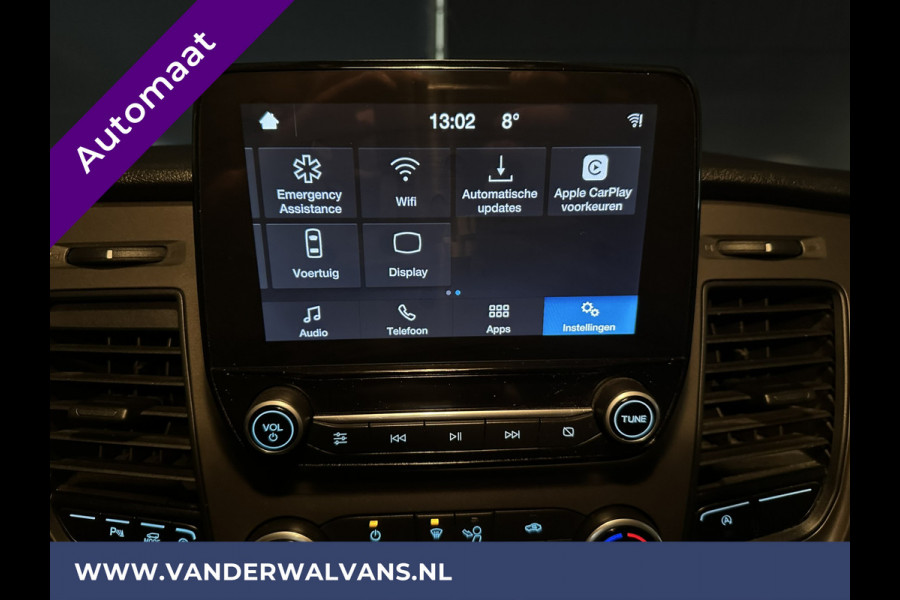 Ford Transit Custom 2.0 TDCI 131pk Automaat L2H1 Euro6 Airco | 2x zijdeur | LED | Camera | Apple Carplay Cruisecontrol, Verwarmde voorruit, Stoelverwarming, Parkeersensoren Bijrijdersbank