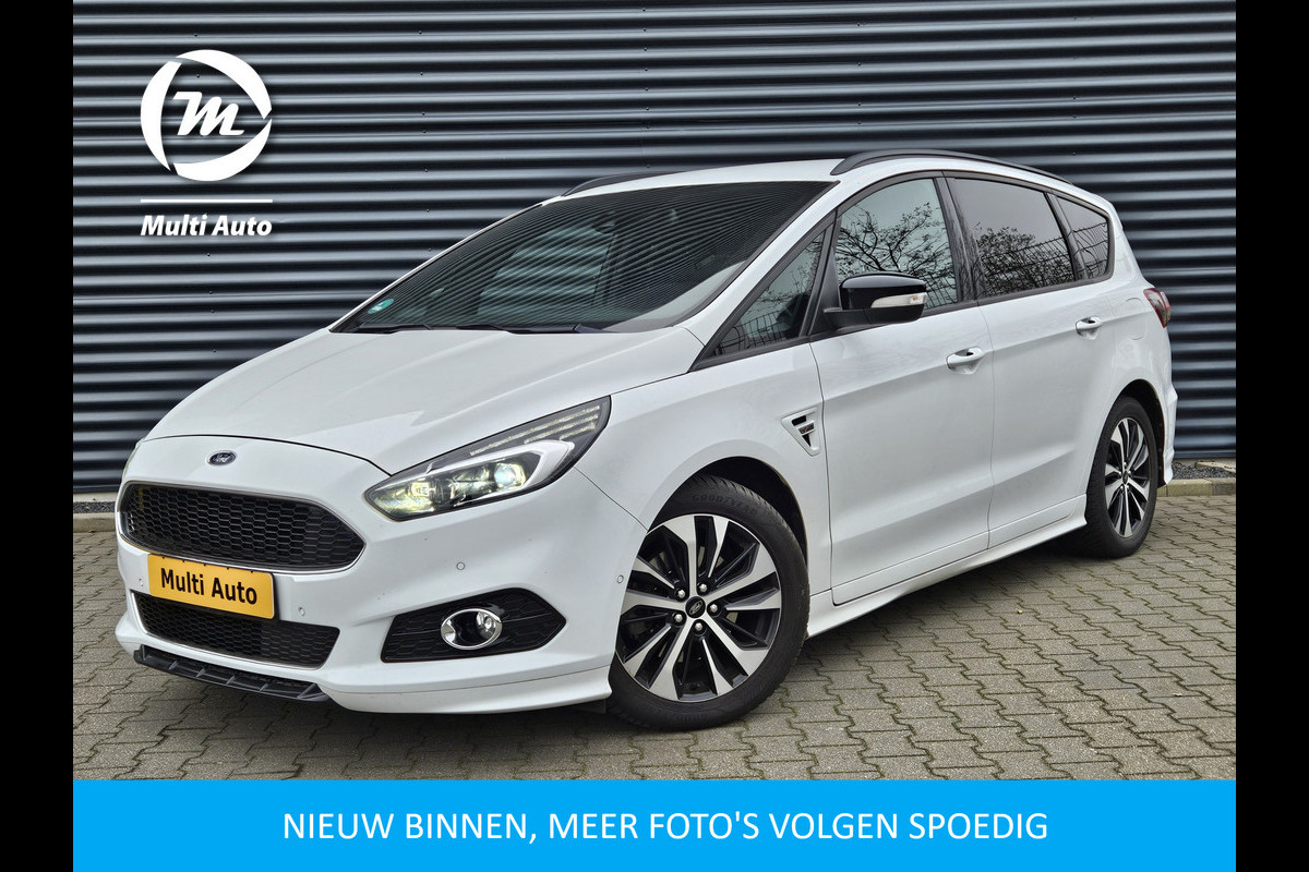 Ford S-Max 1.5 ST-Line 7 Persoons 160pk | Adaptive Cruise | Lederen Sportstoelen Memory | Camera | Apple Carplay | Stuur & Stoelverwarming | Navi Full Map | LED |