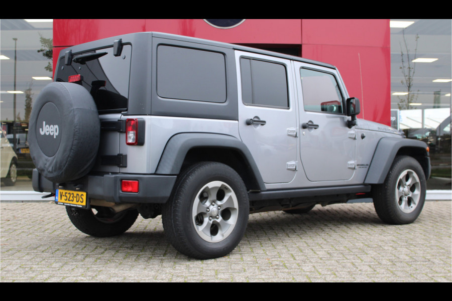 Jeep Wrangler 2.8 CRD Rubicon Grijs Kenteken! | Trekhaak Afneembaar | Navigatie | Airco | Stoelverwarming