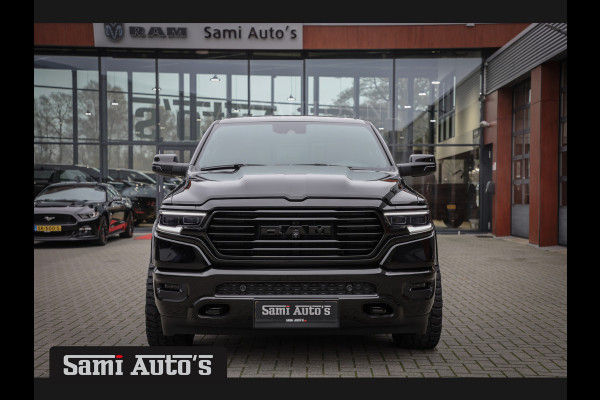 Dodge Ram 1500 LONGHORN BLACK OPS | HUD & VIRTUAL | PRIJS MET LPG + HEAD UP ADG + DEKSEL + PANORAMADAK GWJ + LUCHTVERING SER + BOM VOL | L CREW CAB | DUBBELE CABINE | 5,7L V8 HEMI 402 PK 4X4 | 5 PERSOONS | GRIJSKENTEKEN | VOORRAAD NR 2202 - 9563