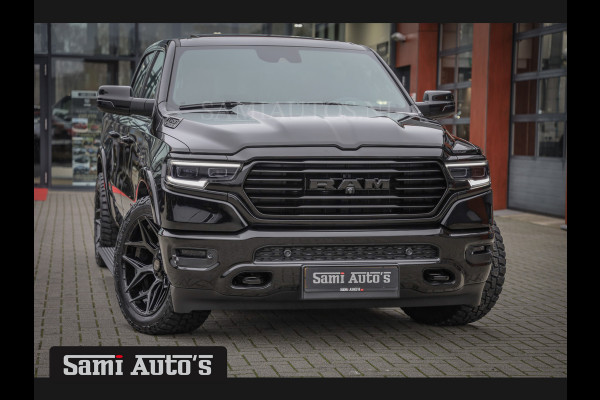 Dodge Ram 1500 LONGHORN BLACK OPS | HUD & VIRTUAL | PRIJS MET LPG + HEAD UP ADG + DEKSEL + PANORAMADAK GWJ + LUCHTVERING SER + BOM VOL | L CREW CAB | DUBBELE CABINE | 5,7L V8 HEMI 402 PK 4X4 | 5 PERSOONS | GRIJSKENTEKEN | VOORRAAD NR 2202 - 9563