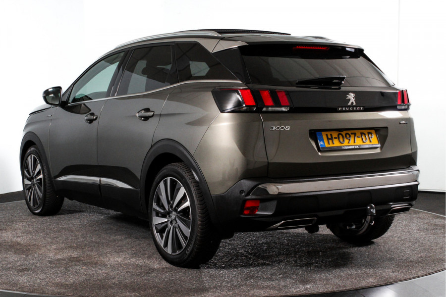 Peugeot 3008 1.2 130 PK PureTech GT Line S/K-Panodak | Dig. Cockpit | Cruise | Camera | PDC | NAV + App. Connect | Auto. Airco | Afn. Trekhaak | LM 19"|