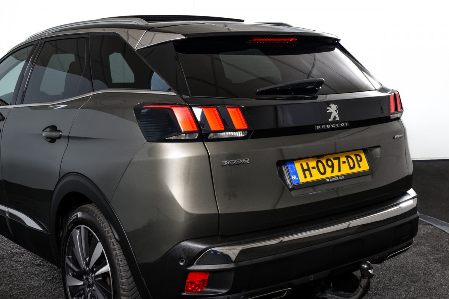 Peugeot 3008 1.2 130 PK PureTech GT Line S/K-Panodak | Dig. Cockpit | Cruise | Camera | PDC | NAV + App. Connect | Auto. Airco | Afn. Trekhaak | LM 19"|