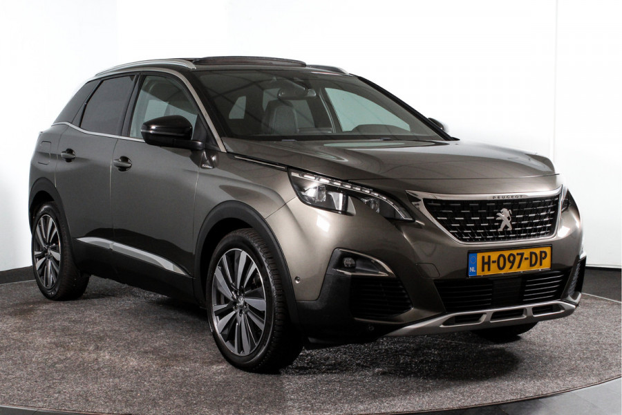 Peugeot 3008 1.2 130 PK PureTech GT Line S/K-Panodak | Dig. Cockpit | Cruise | Camera | PDC | NAV + App. Connect | Auto. Airco | Afn. Trekhaak | LM 19"|