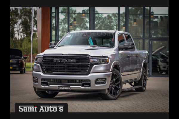 Dodge Ram 2025 NIGHT PREMIUM | BOM VOL + 14.4 INCH SCHERM BOM VOL | LUCHTVERING | HUD | HURRICAN 420PK 636 Nm TWIN TURBO | PRIJS MET LPG E DUBBELE CABINE | PICK UP | 5 PERSOONS | DC | GRIJSKENTEKEN | VOORRAAD NR 2215 - 4984