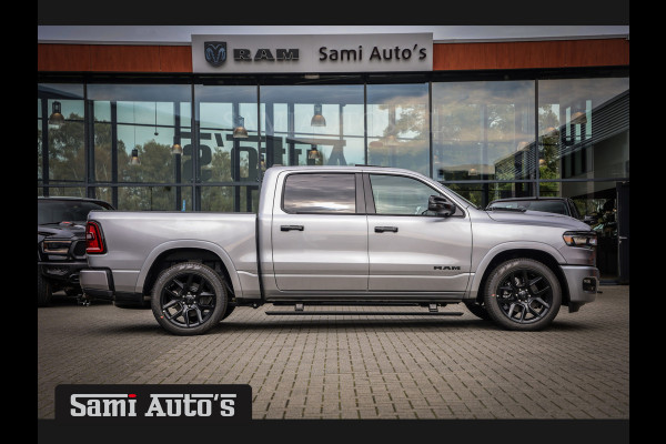 Dodge Ram 2025 NIGHT PREMIUM | BOM VOL + 14.4 INCH SCHERM BOM VOL | LUCHTVERING | HUD | HURRICAN 420PK 636 Nm TWIN TURBO | PRIJS MET LPG E DUBBELE CABINE | PICK UP | 5 PERSOONS | DC | GRIJSKENTEKEN | VOORRAAD NR 2215 - 4984