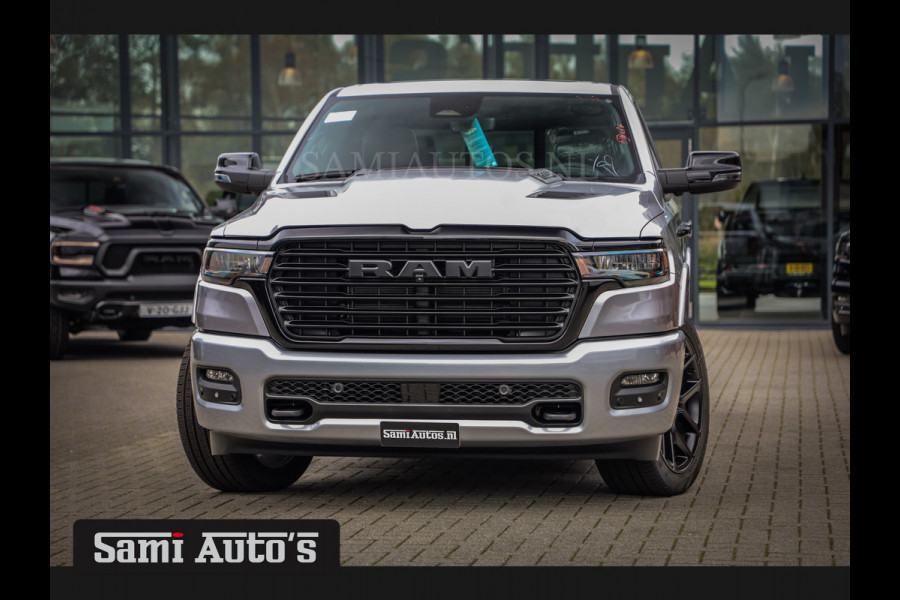 Dodge Ram 2025 NIGHT PREMIUM | BOM VOL + 14.4 INCH SCHERM BOM VOL | LUCHTVERING | HUD | HURRICAN 420PK 636 Nm TWIN TURBO | PRIJS MET LPG E DUBBELE CABINE | PICK UP | 5 PERSOONS | DC | GRIJSKENTEKEN | VOORRAAD NR 2215 - 4984