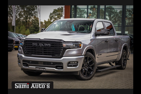 Dodge Ram 2025 NIGHT PREMIUM | BOM VOL + 14.4 INCH SCHERM BOM VOL | LUCHTVERING | HUD | HURRICAN 420PK 636 Nm TWIN TURBO | PRIJS MET LPG E DUBBELE CABINE | PICK UP | 5 PERSOONS | DC | GRIJSKENTEKEN | VOORRAAD NR 2215 - 4984